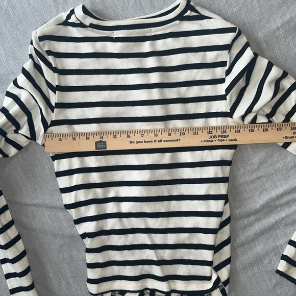 Joes Jeans Twist Wrap Striped Top - Small - Picture 7 of 9